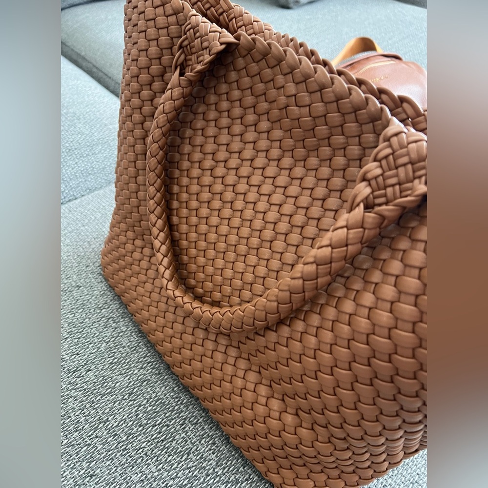 Woven Tote Bag - Brown - Picture 7 of 9